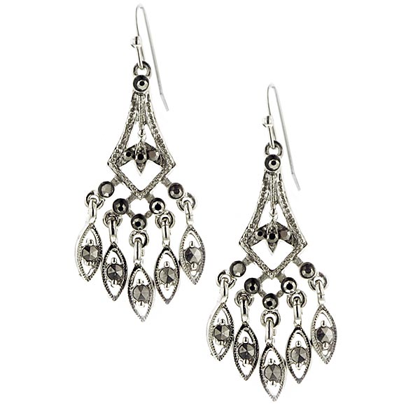 Triangular Chandelier Earrings