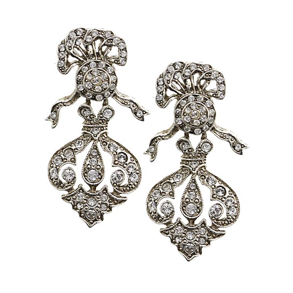 Bridal Crystal Fantasy Ornate Earrings