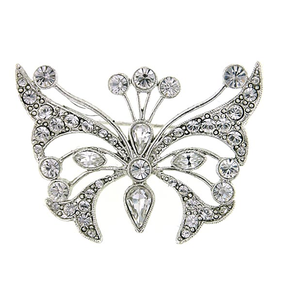 Crystal Fantasy Butterfly Brooch