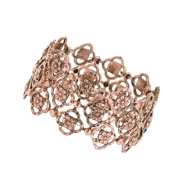 Felice in Copper Vintage Stretch Bracelet